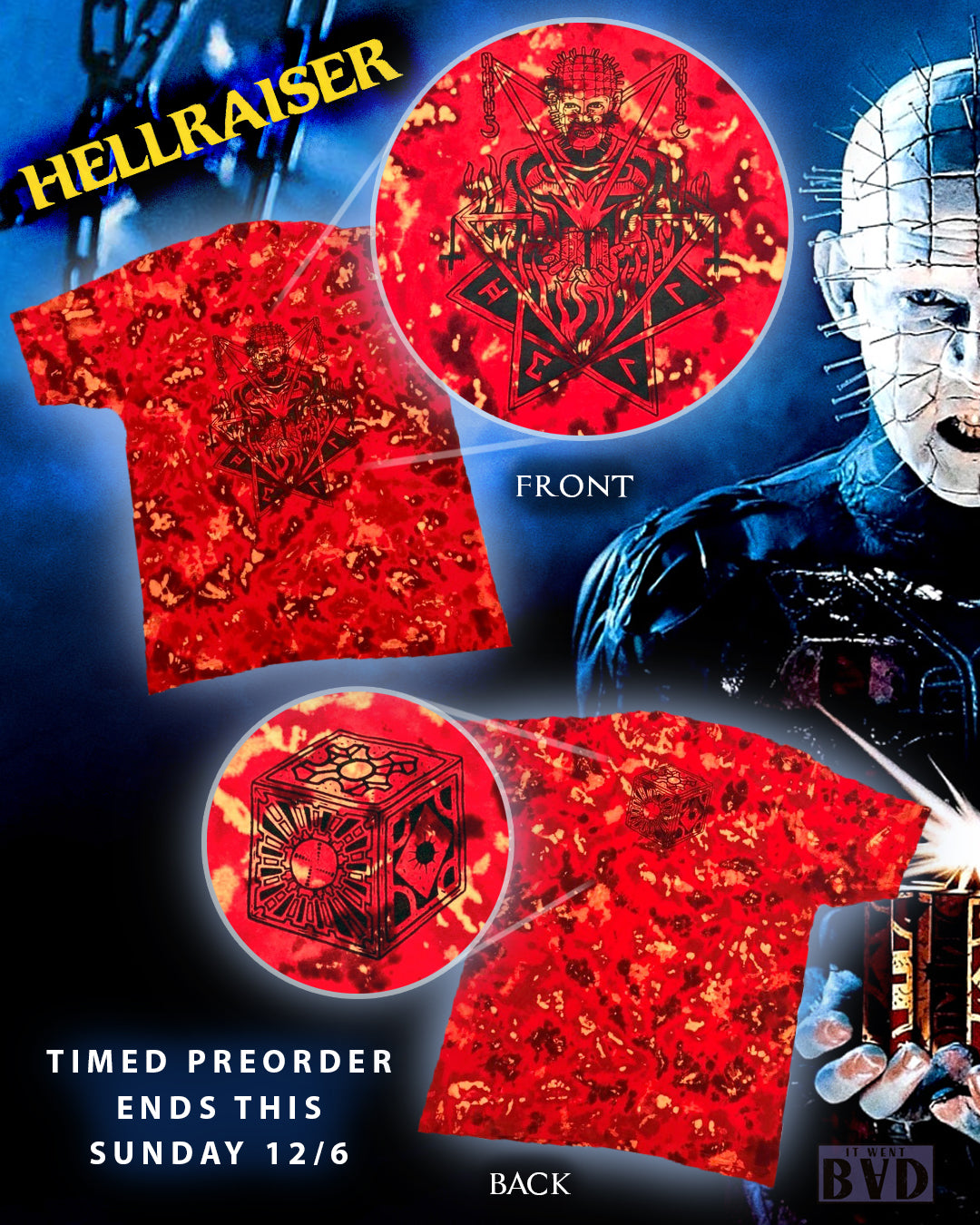 Hellraiser supreme forground shirt